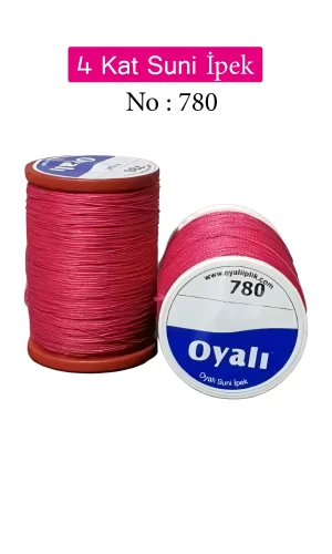 Oyalı 4 Kat Suni İpek İplik İğne Oyası Boncuk İpi Tığ Oyası No:780