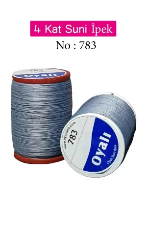 Oyalı 4 Kat Suni İpek İplik İğne Oyası Boncuk İpi Tığ Oyası No:783