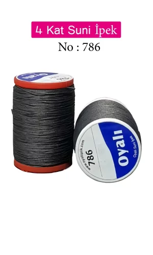 Oyalı 4 Kat Suni İpek İplik İğne Oyası Boncuk İpi Tığ Oyası No:786