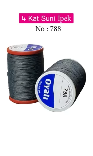 Oyalı 4 Kat Suni İpek İplik İğne Oyası Boncuk İpi Tığ Oyası No:788