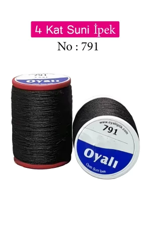 Oyalı 4 Kat Suni İpek İplik İğne Oyası Boncuk İpi Tığ Oyası No:791