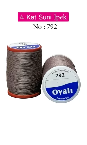 Oyalı 4 Kat Suni İpek İplik İğne Oyası Boncuk İpi Tığ Oyası No:792