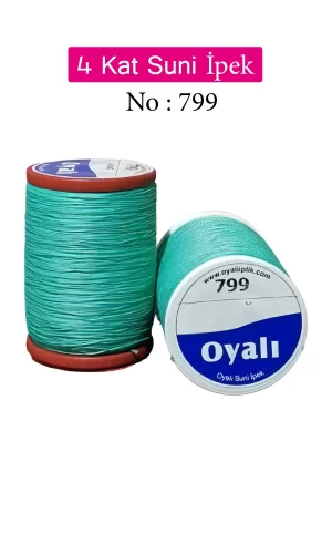 Oyalı 4 Kat Suni İpek İplik İğne Oyası Boncuk İpi Tığ Oyası No:799