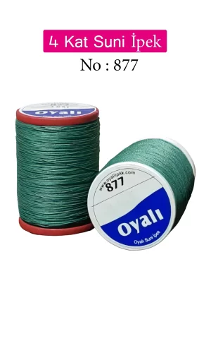 Oyalı 4 Kat Suni İpek İplik İğne Oyası Boncuk İpi Tığ Oyası No:877