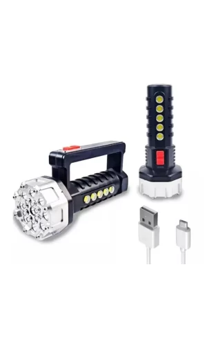 P-17 17+5 Cob Ledli Işıldak Fener