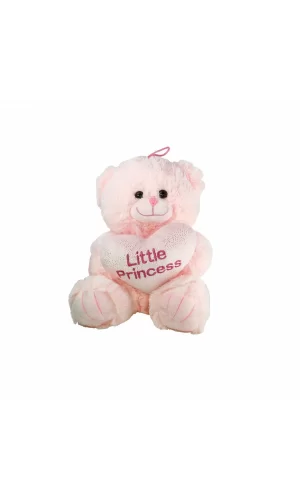 Paba501532-25 Peluş Kalpli Ayı 25 Cm -vardem
