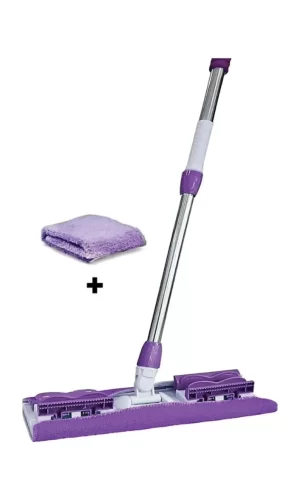 Panayır Home Mop Fayans Cam Duvar Yüzey Temizlik Mikrofiber Mandallı Mop 130cm