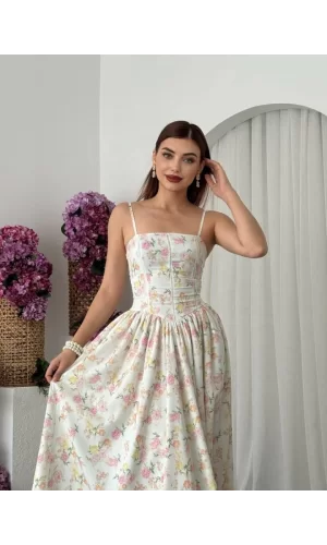 Pars İp Askılı Elbise