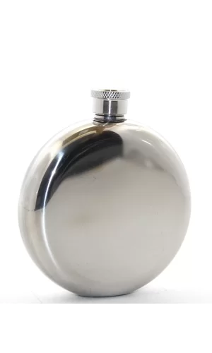Paslanmaz Çelik Yuvarlak 5 Oz Tekli Matara Alk2676