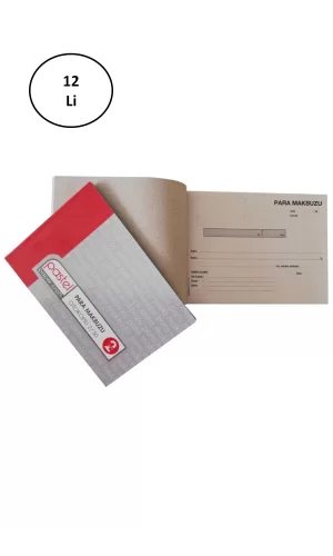 Pastel Para Makbuzu A5 Otokopili 2/50 Büyük 12li