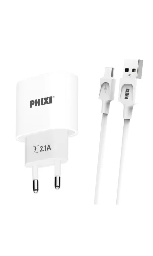 Pch221m Force Akım Korumalı 2.1a Micro Usb Kablolu Şarj Cihazı