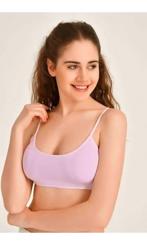 Pedli İp Askılı Pembe Büstiyer