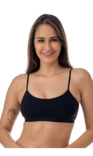 Pedli İp Askılı Siyah Büstiyer