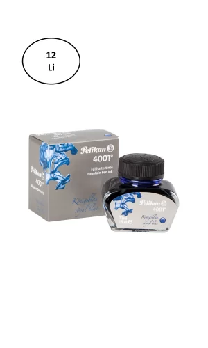 Pelikan 4001 Yazı Mürekkebi Royal Mavi 12li