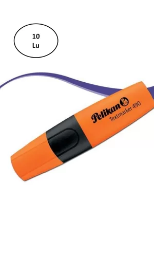 Pelikan 490 Fosforlu Kalem Turuncu 10lu