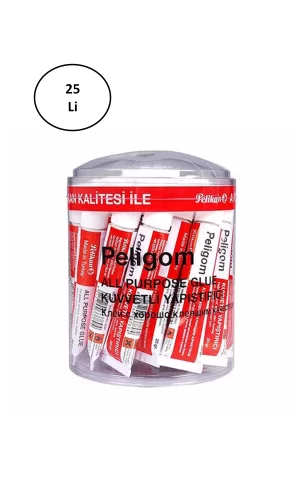 Pelikan Peligom No:7 20 Gram Tüp Yapıştırıcı 25li