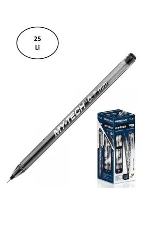 Pensan My Tech Tükenmez Kalem 0.7 Mm Siyah 25li