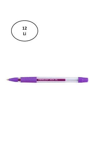 Pensan Neon Jel Kalem Violet 1 mm 12li