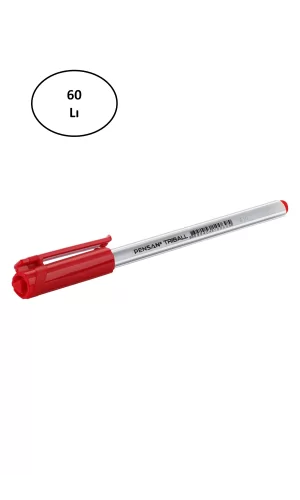 Pensan Trıball Kırmızı Stand 60Lı Tükenmez Kalem