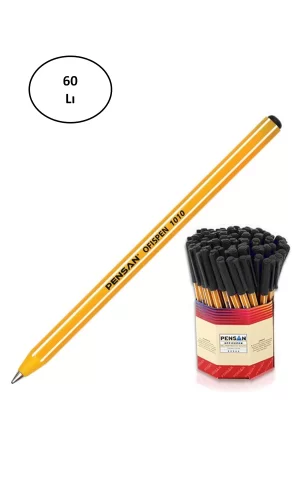 Pensan Tükenmez Kalem Offispen 1 Mm Siyah 60lı