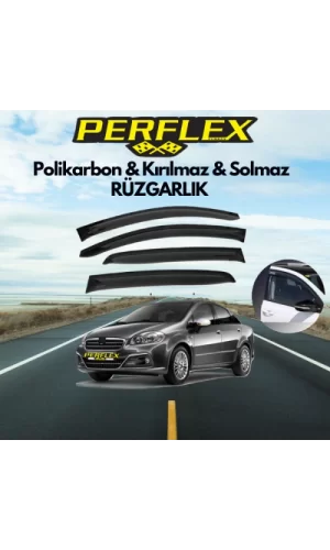 Perflex Polikarbon Kırılmaz Rüzgarlık V2 Mugen Fiat Linea 2007-2018