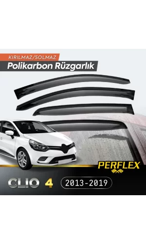 Perflex Polikarbon Kırılmaz Rüzgarlık V2 Mugen Renault Clio 4 2013-2019