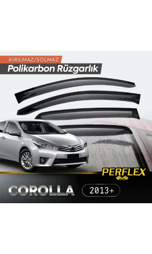 Perflex Polikarbon Kırılmaz Rüzgarlık V2 Mugen Toyota Corolla 2013+