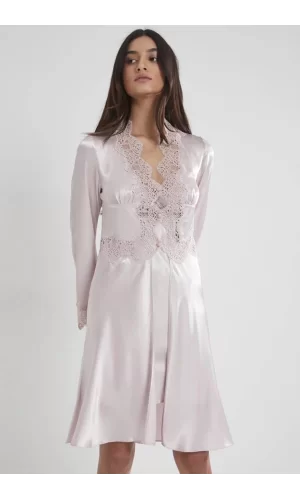 Pierre Cardin 6335 6lı Saten Gecelik Sabahlık Takım