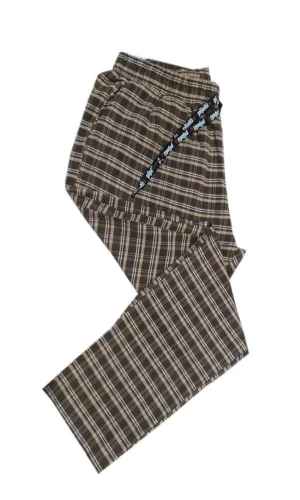 Pijalüx Erkek Kareli Poplin Cepli Alt Pijama