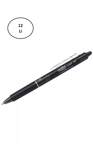 Pilot Frixion Ball Clicker 0.7 Siyah Pilot Kalem 12li