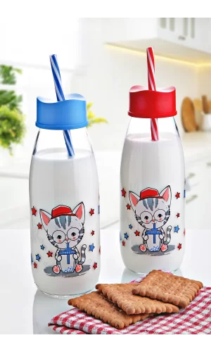 Pipetli Su Ve Süt Şişesi Cam 250 Ml
