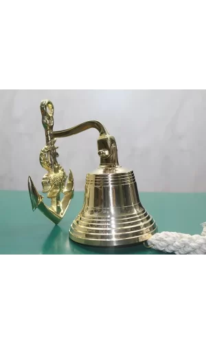 Pirinç Duvara Asmalı Çapalı Çan 6098