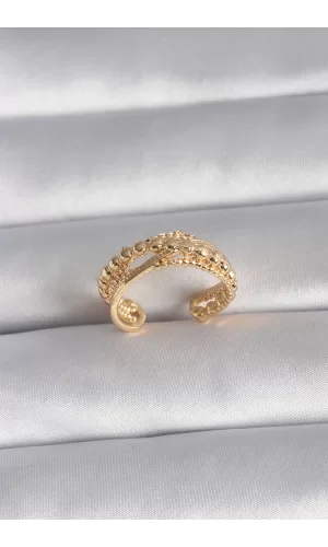 Pirinç Gold Renk Kadın Yüzük