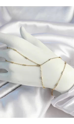 Pirinç Gold Renk Parçalı Zincir Şahmeran