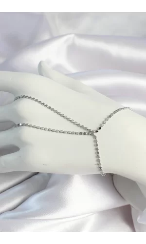 Pirinç Gümüş Renk Ezme Zincirli Şahmeran