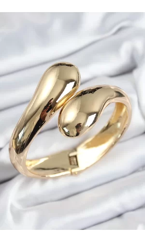 Pirinç Sarmal Model Gold Renk Kadın Kelepçe