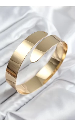 Pirinç Sarmal Model Gold Renk Pazu Bileklik