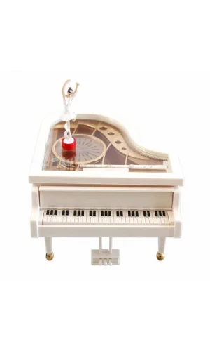 Piyano Tasarımlı Balerin Müzik Kutusu