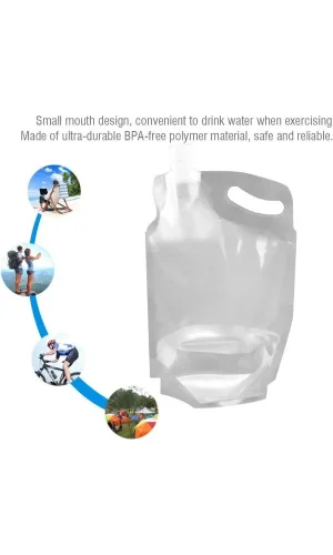 Plastik Kapaklı Su Torbası 1 Litre