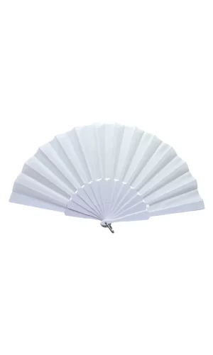 Plastik Kumaş Yelpaze 12li Beyaz