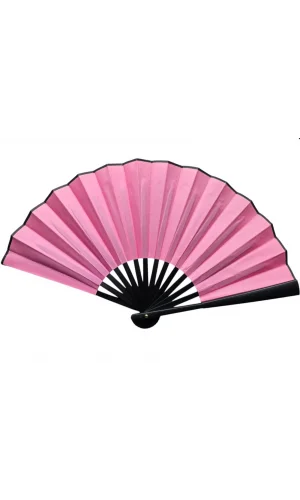 Plastik Kumaş Yelpaze 12li Pembe