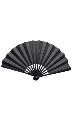 Plastik Kumaş Yelpaze 12li Siyah