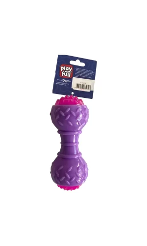 Playfull Aktivite Sesli ve Işıklı Köpek Oyuncak Dumbel 5x15 cm Mor