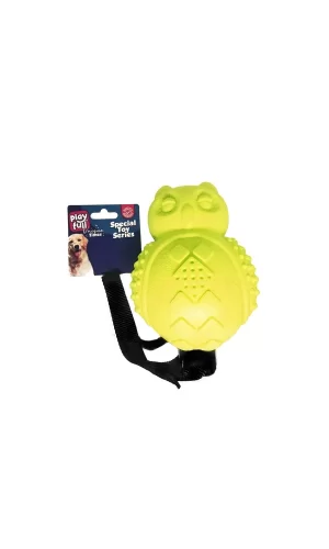 Playfull Sesli Lüx Baykuş Köpek Eğitim Oyuncağı 30x10 Cm Sarı