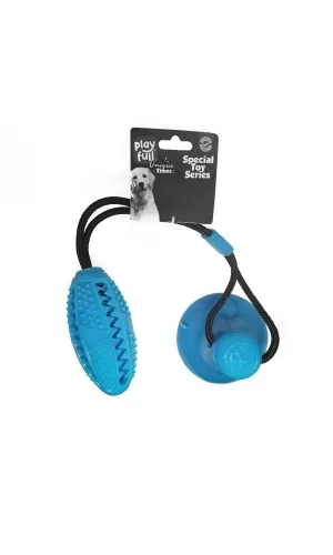 Playfull Yapışkanlı Ödül Hazneli Köpek Oyuncağı 5x12x56 Cm Mavi