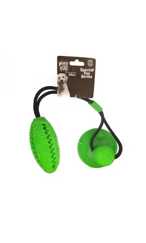 Playfull Yapışkanlı Ödül Hazneli Köpek Oyuncağı 5x12x56 Cm Yeşil
