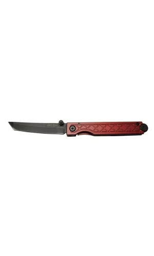 Pocket Samurai 7425 Rd Kırmızı Kamp / Outdoor Çakı 18cm - Manuel, Kemerlikli, Kutulu