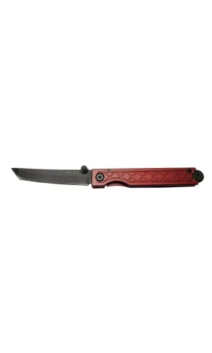 Pocket Samurai 7425 Rd Kırmızı Kamp / Outdoor Çakı 18cm - Manuel, Kemerlikli, Kutulu
