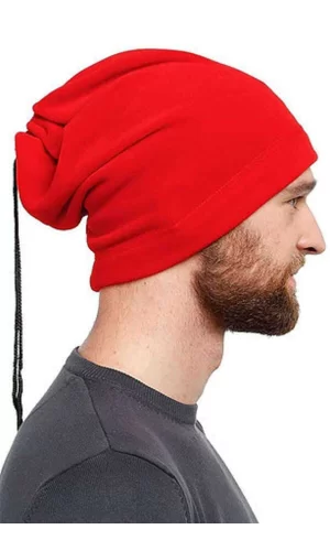 Polar Unisex İpli Bere ve Boyunluk Kırmızı