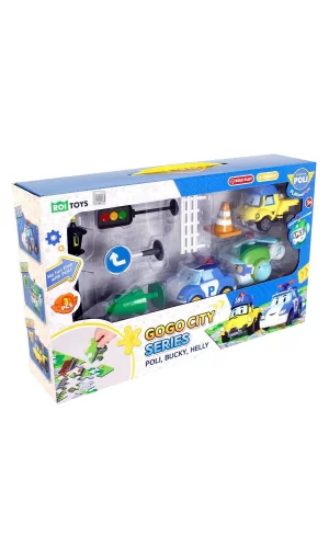 Polı-zr-912 Robocar Poli Gogo City Seri Poli Burky Helly Oyun Seti